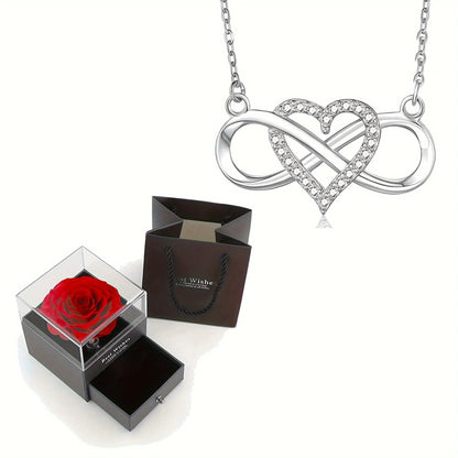 Heart Shape Pendant Necklace Gift Box - Valentine's Day Gift