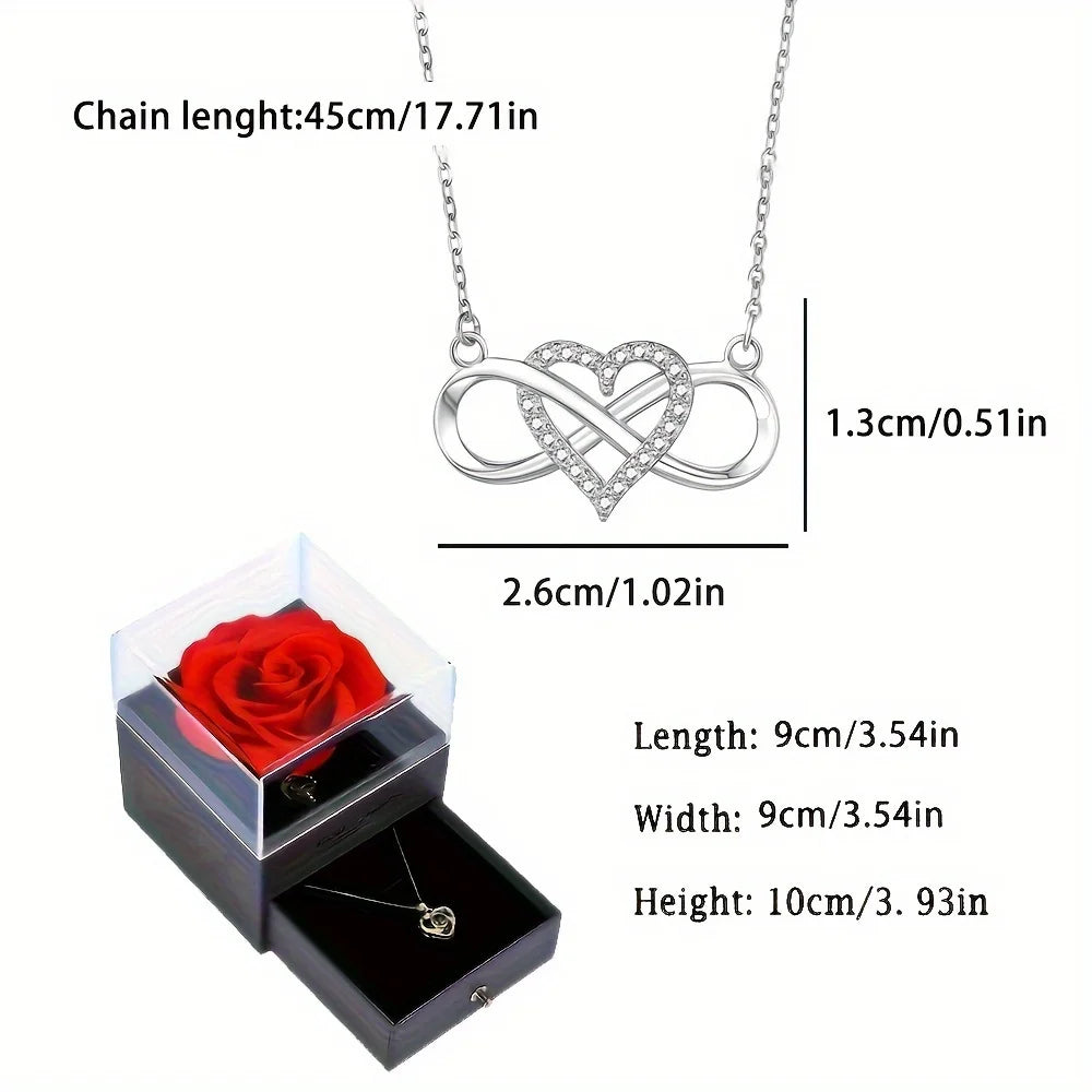 Heart Shape Pendant Necklace Gift Box - Valentine's Day Gift